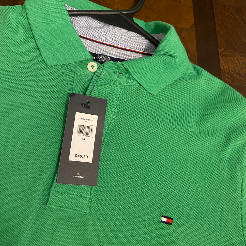 Green Tommy Hilfiger Polo